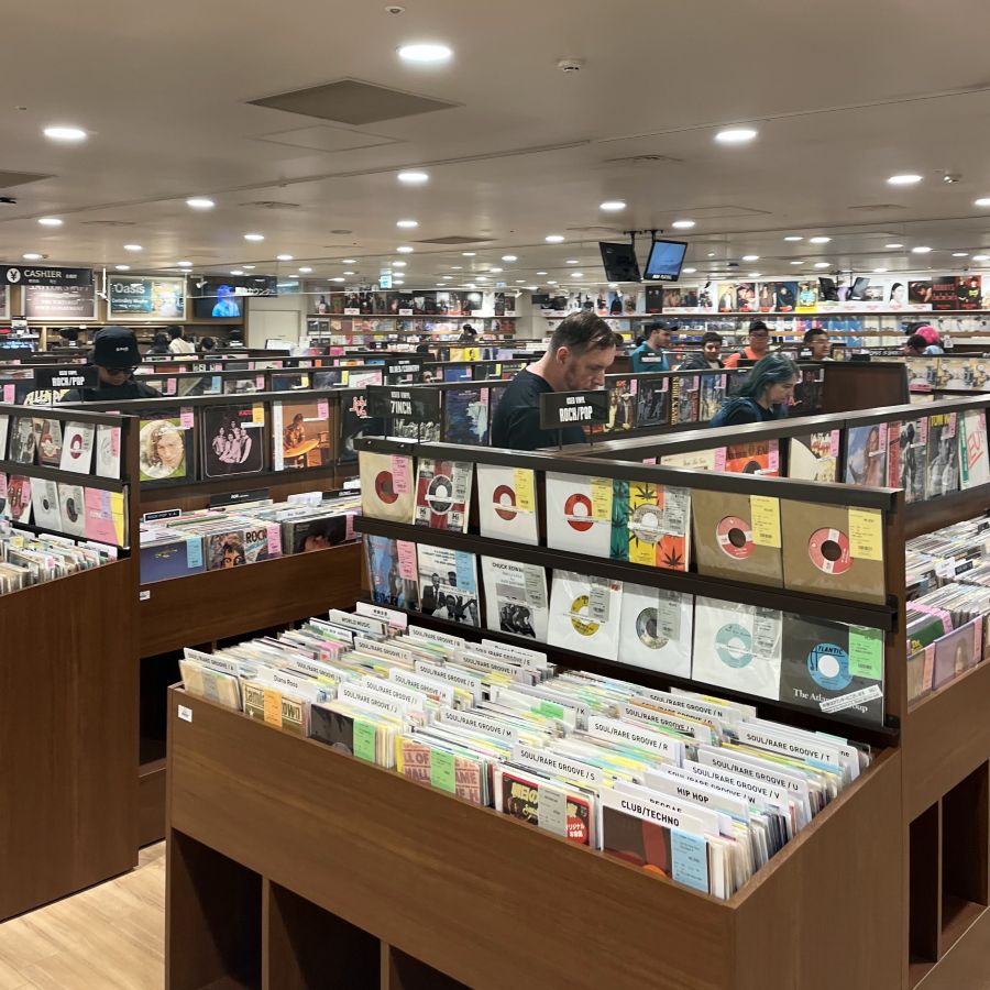 Inside HMV Record Store Shinjuku