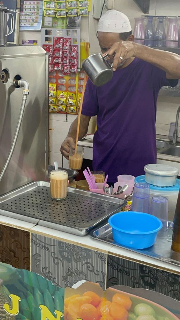 making tea in KL