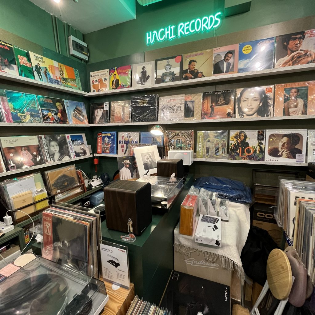 Inside Hachi Record Store Bangkok